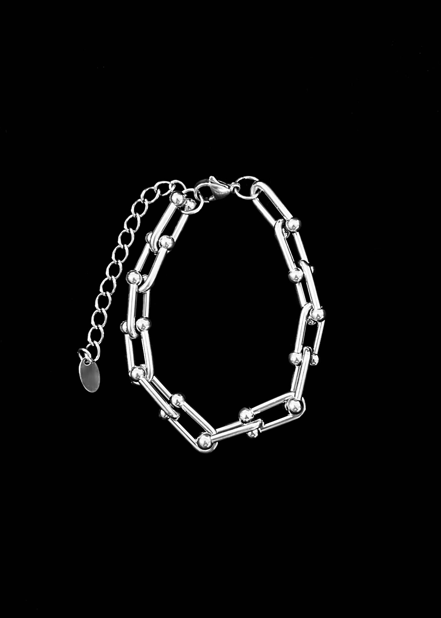 A Tone Link Bracelet - Silver