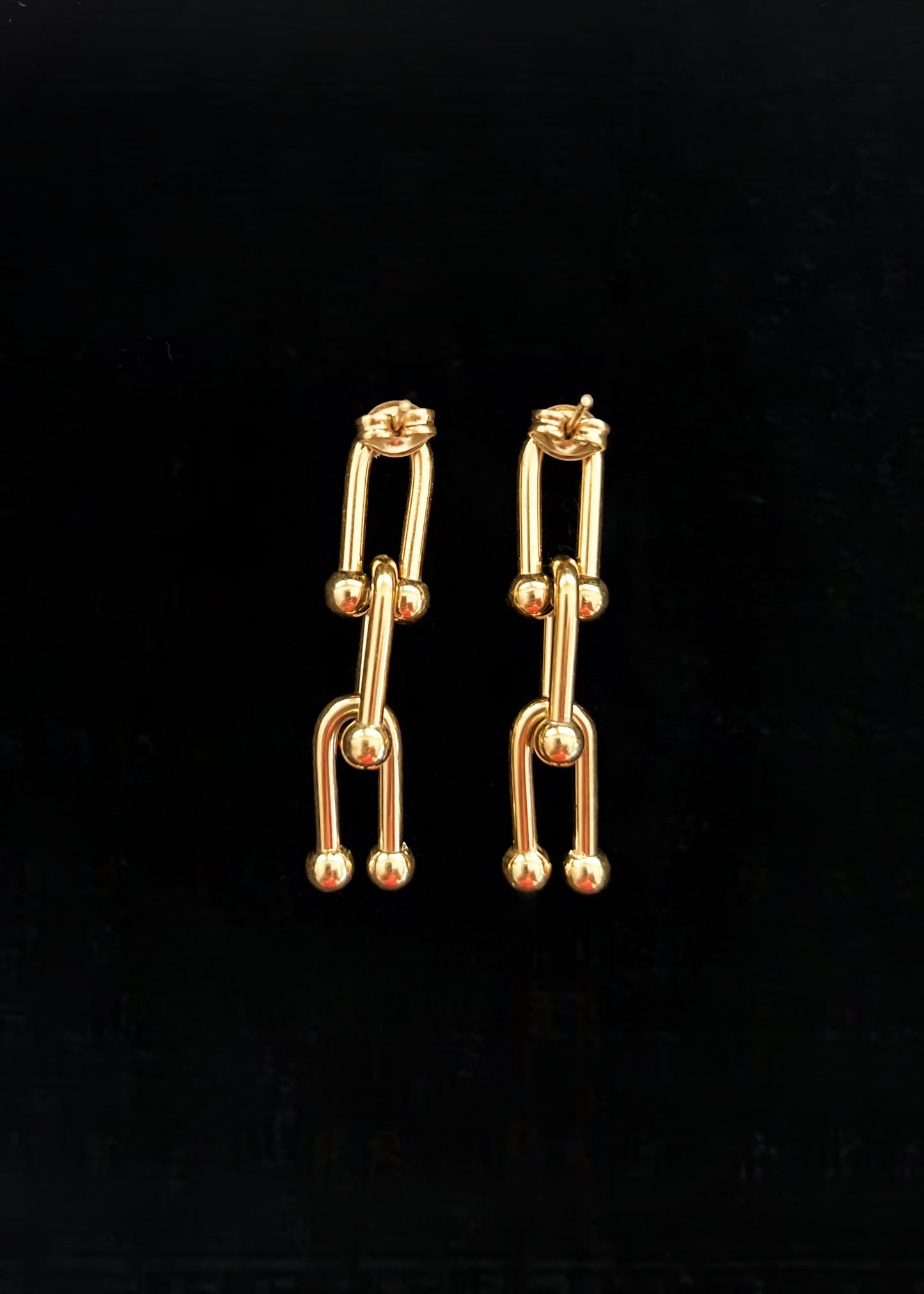 A Tone Link Earrings