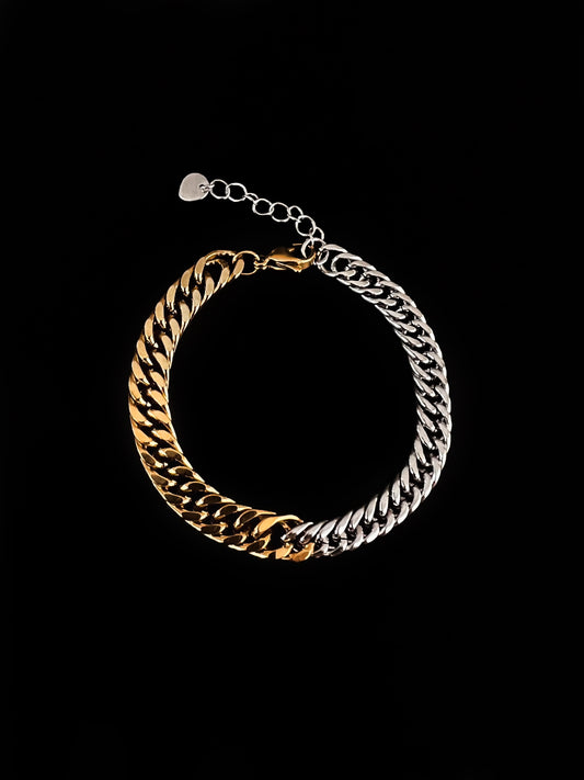 Havana Mixed Metal Chain Bracelet