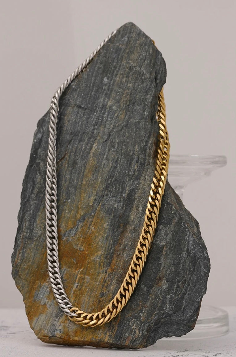 Havana Mixed Metal Chain Necklace