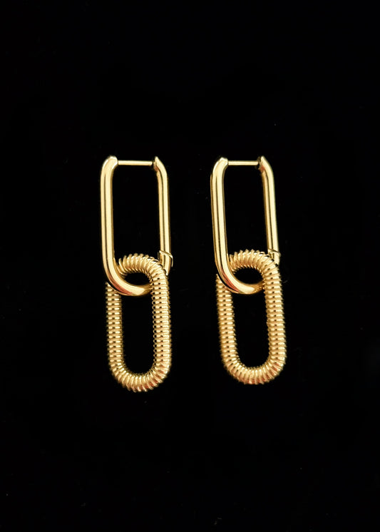 Margot Hoop Link Earrings