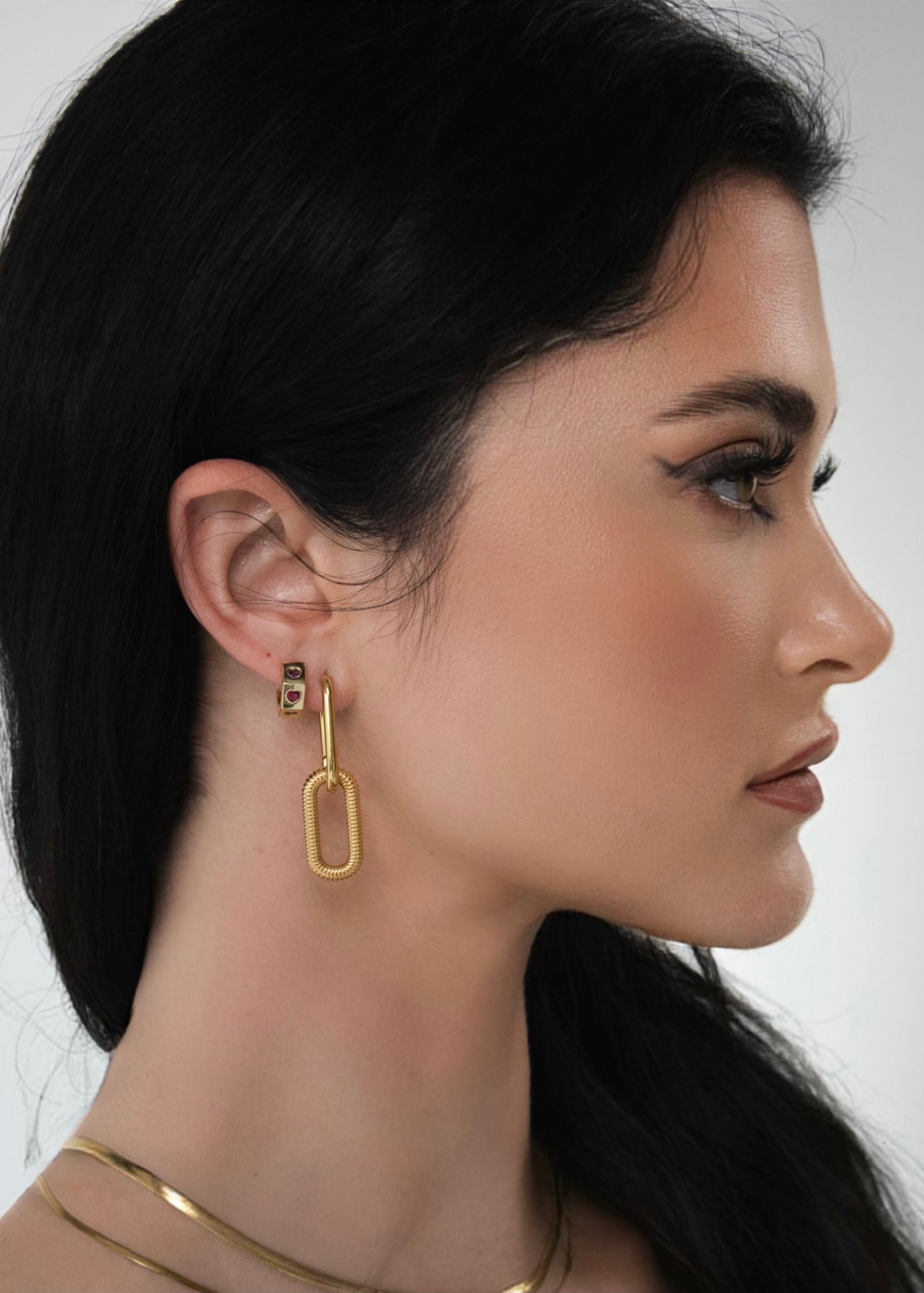 Margot Hoop Link Earrings