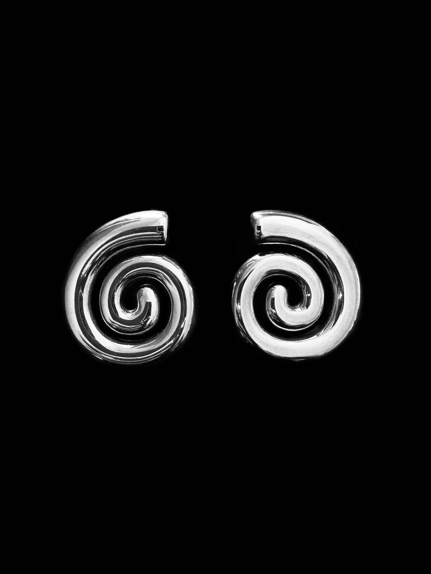 Swirl Earrings - Silver